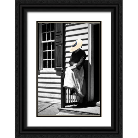 Waiting Black Ornate Wood Framed Art Print with Double Matting by Hausenflock, Alan