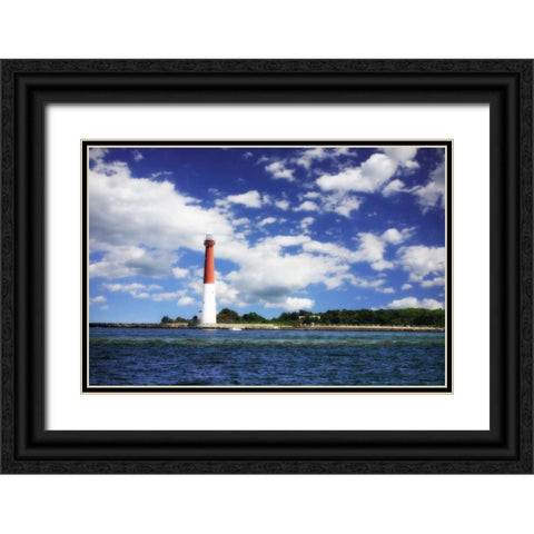 Barnegat Bay Light I Black Ornate Wood Framed Art Print with Double Matting by Hausenflock, Alan