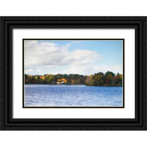 Greenwood Lake III Black Ornate Wood Framed Art Print with Double Matting by Hausenflock, Alan