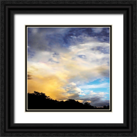 Rainbow Cloud Sq. I Black Ornate Wood Framed Art Print with Double Matting by Hausenflock, Alan