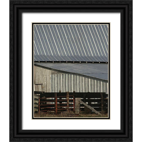 Big Barn I Black Ornate Wood Framed Art Print with Double Matting by Larson, Scott