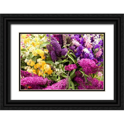 English Summer I Black Ornate Wood Framed Art Print with Double Matting by Love, Maureen