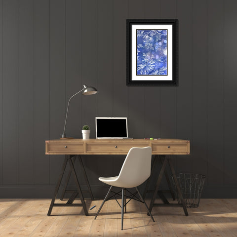 Floral Bokeh II Black Ornate Wood Framed Art Print with Double Matting by Mahan, Kathy