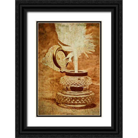 Inkwell III Black Ornate Wood Framed Art Print with Double Matting by McNemar, C. Thomas