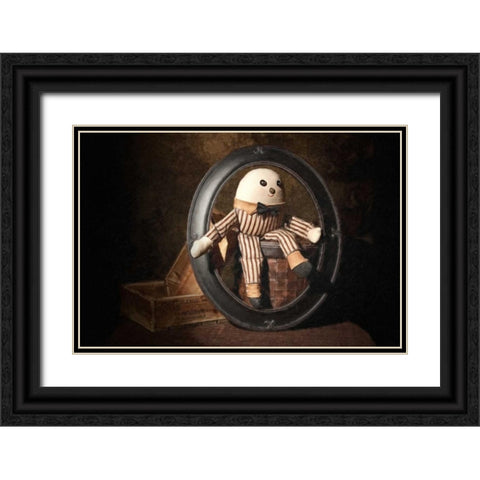 Humpty Dumpty Black Ornate Wood Framed Art Print with Double Matting by McNemar, C. Thomas