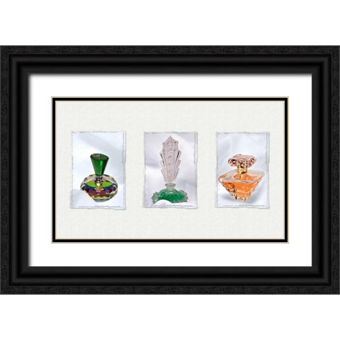 Perfume Triptych II Black Ornate Wood Framed Art Print with Double Matting by McNemar, C. Thomas