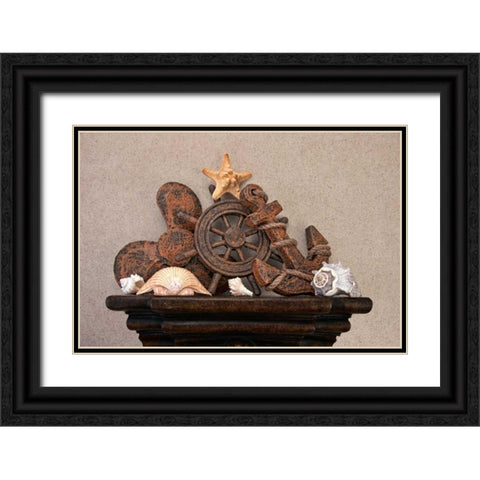 Nautical Still Life II Black Ornate Wood Framed Art Print with Double Matting by McNemar, C. Thomas