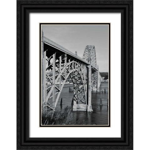 BW St. Johns Arches II Black Ornate Wood Framed Art Print with Double Matting by Moore, Brian