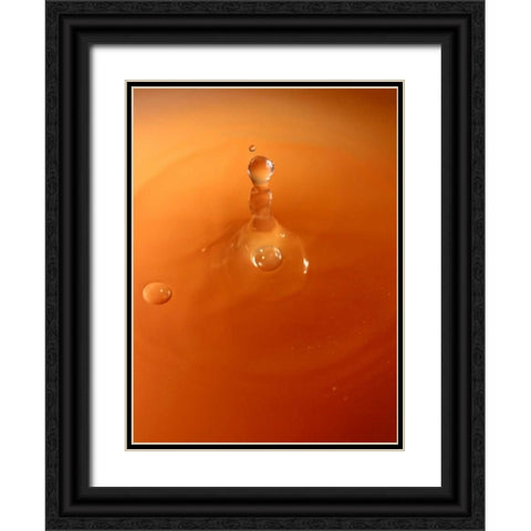 Tomato Soup Drop III Black Ornate Wood Framed Art Print with Double Matting by Putman, Tammy