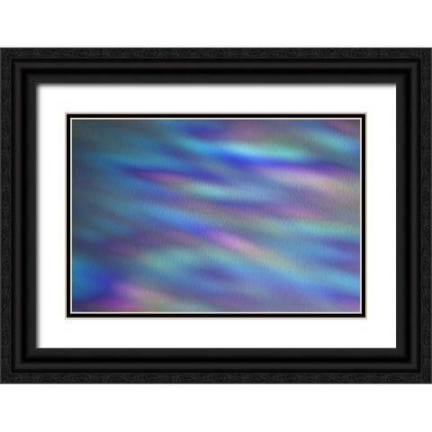 Ripples of Color I Black Ornate Wood Framed Art Print with Double Matting by Putman, Tammy