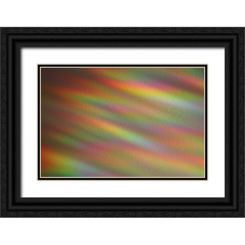 Ripples of Color II Black Ornate Wood Framed Art Print with Double Matting by Putman, Tammy
