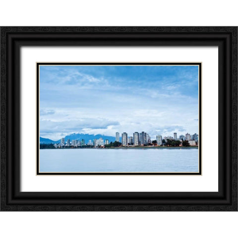False Creek III Black Ornate Wood Framed Art Print with Double Matting by Stefko, Bob