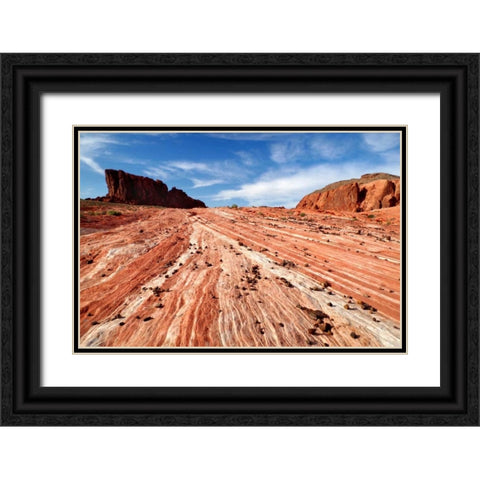 Sands of Time I Black Ornate Wood Framed Art Print with Double Matting by Taylor, Douglas