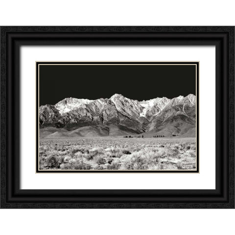 Sierra Nevada Mountains I BW Black Ornate Wood Framed Art Print with Double Matting by Taylor, Douglas