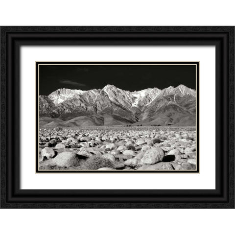 Sierra Nevada Mountains II BW Black Ornate Wood Framed Art Print with Double Matting by Taylor, Douglas