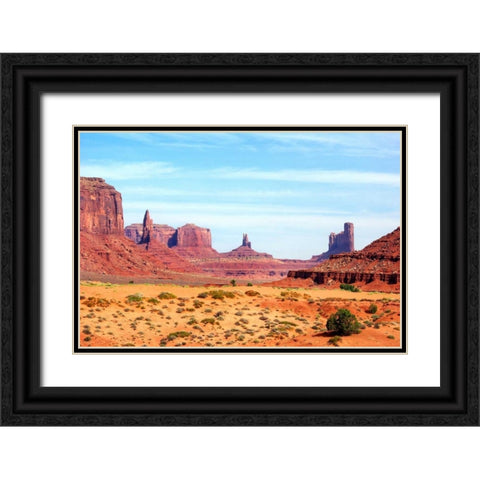 Navajo Country I Black Ornate Wood Framed Art Print with Double Matting by Taylor, Douglas