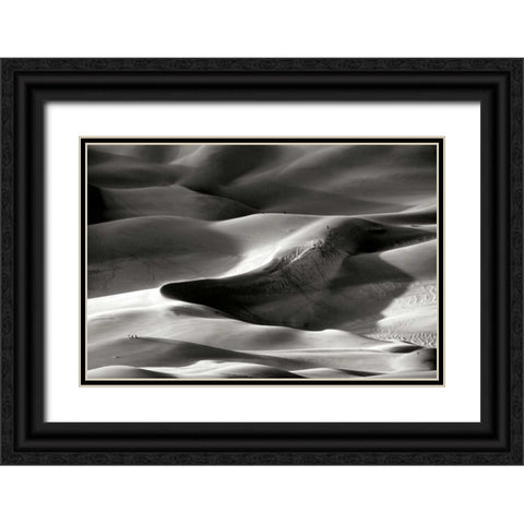 Great Sand Dunes I BW Black Ornate Wood Framed Art Print with Double Matting by Taylor, Douglas