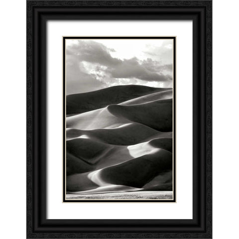 Great Sand Dunes III BW Black Ornate Wood Framed Art Print with Double Matting by Taylor, Douglas