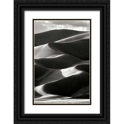 Great Sand Dunes IV BW Black Ornate Wood Framed Art Print with Double Matting by Taylor, Douglas