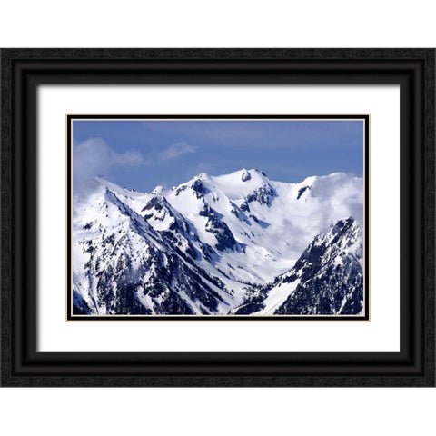 Carved by Ice Black Ornate Wood Framed Art Print with Double Matting by Taylor, Douglas
