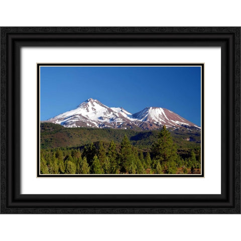 Sleeping Giants Black Ornate Wood Framed Art Print with Double Matting by Taylor, Douglas