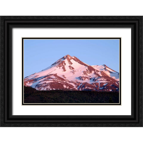 Shasta Sunset I Black Ornate Wood Framed Art Print with Double Matting by Taylor, Douglas