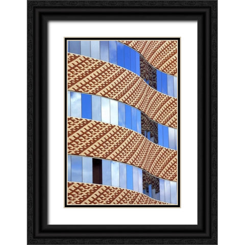 Brick and Glass II Black Ornate Wood Framed Art Print with Double Matting by Taylor, Douglas