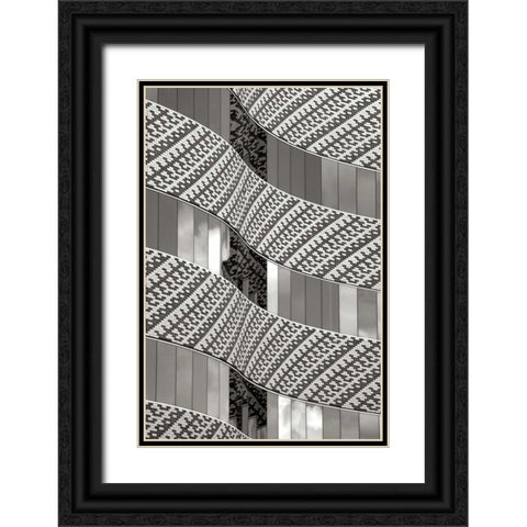 Brick and Glass I BW Black Ornate Wood Framed Art Print with Double Matting by Taylor, Douglas