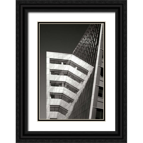 Design Reflections BW Black Ornate Wood Framed Art Print with Double Matting by Taylor, Douglas