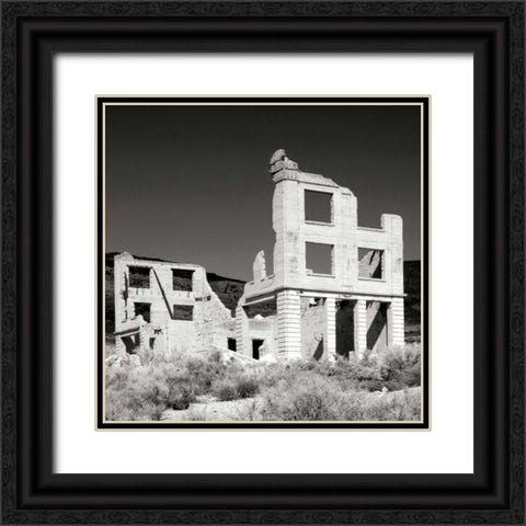 Rhyolite Ruin I BW Black Ornate Wood Framed Art Print with Double Matting by Taylor, Douglas