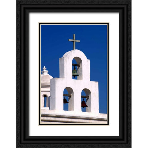 Mission Bells I Black Ornate Wood Framed Art Print with Double Matting by Taylor, Douglas