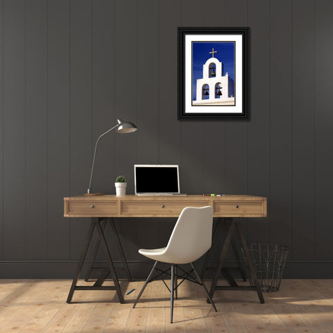 Mission Bells II Black Ornate Wood Framed Art Print with Double Matting by Taylor, Douglas