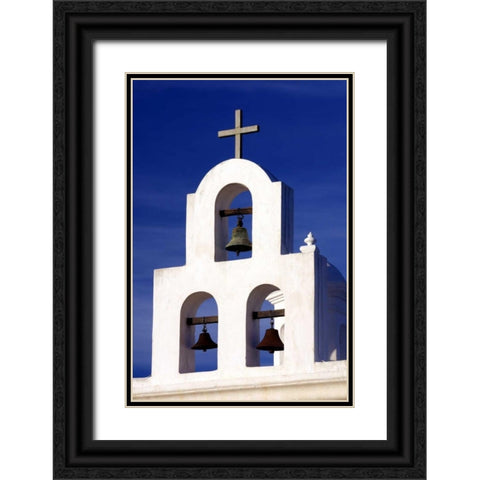 Mission Bells II Black Ornate Wood Framed Art Print with Double Matting by Taylor, Douglas