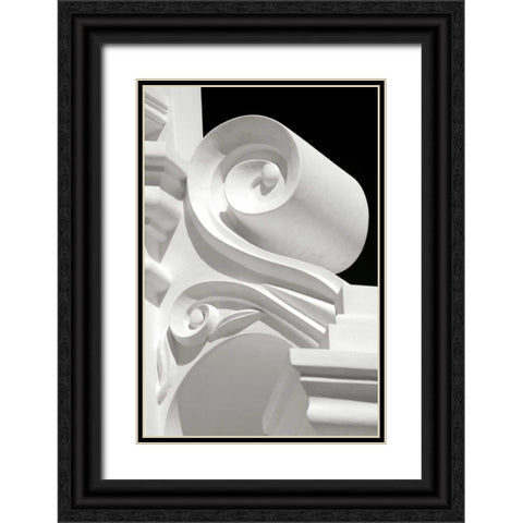 Mission Detail I BW Black Ornate Wood Framed Art Print with Double Matting by Taylor, Douglas