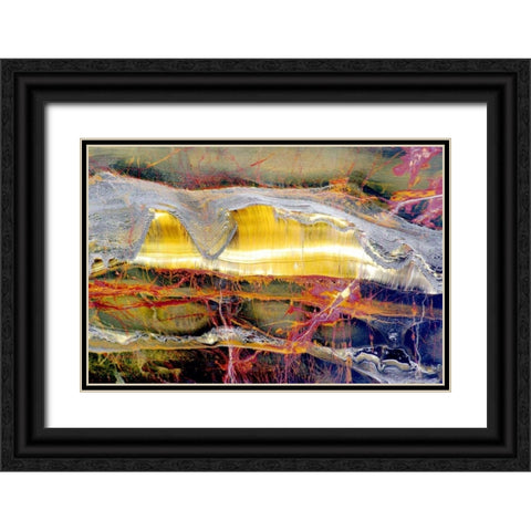 Marra Mamba Minerals Black Ornate Wood Framed Art Print with Double Matting by Taylor, Douglas