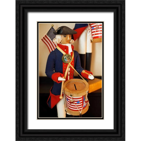 Patriotic I Black Ornate Wood Framed Art Print with Double Matting by Clayton-Thompson, Philip