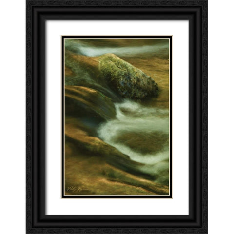 Soothing Waters X Black Ornate Wood Framed Art Print with Double Matting by Geyman, Vitaly