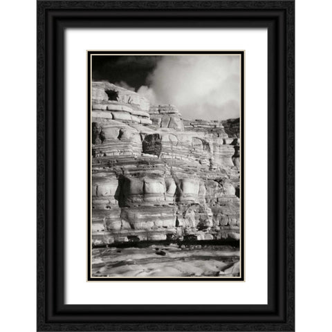 Pt. Lobos Rocks III Black Ornate Wood Framed Art Print with Double Matting by Geyman, Vitaly