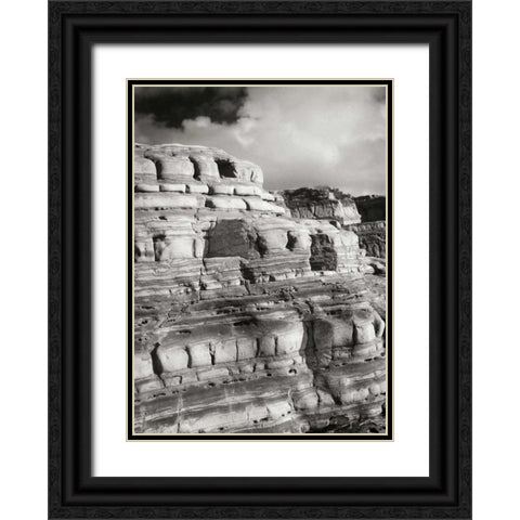 Pt. Lobos Rocks IV Black Ornate Wood Framed Art Print with Double Matting by Geyman, Vitaly
