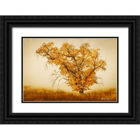 Misty VI Black Ornate Wood Framed Art Print with Double Matting by Geyman, Vitaly