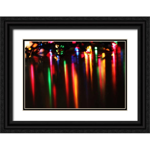 Reflections IV Black Ornate Wood Framed Art Print with Double Matting by White, Leesa