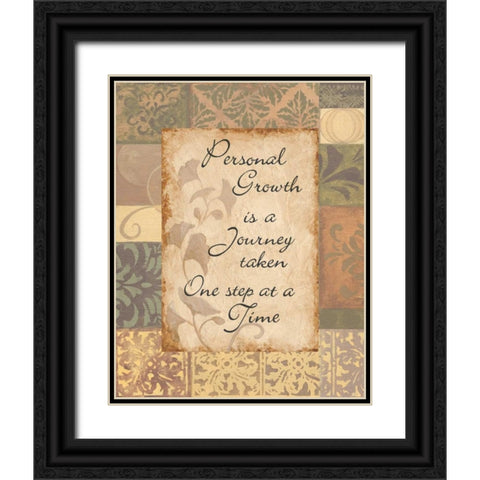 Personal Growth Black Ornate Wood Framed Art Print with Double Matting by Smith, Pamela