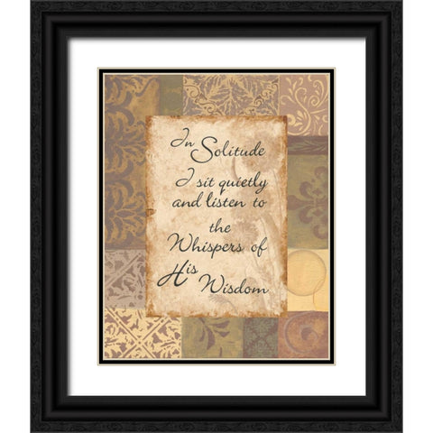 Solitude Black Ornate Wood Framed Art Print with Double Matting by Smith, Pamela
