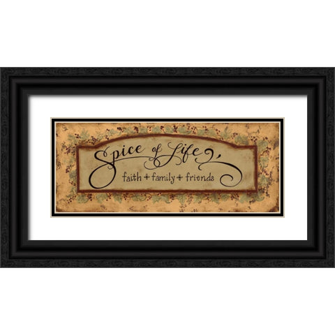 Spice of Life Black Ornate Wood Framed Art Print with Double Matting by Smith, Pamela