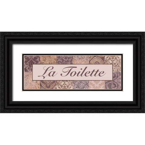 La Toilette Purple Black Ornate Wood Framed Art Print with Double Matting by Williams, Todd