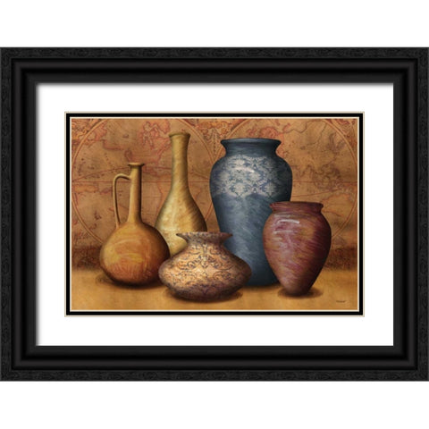 World Vessels Black Ornate Wood Framed Art Print with Double Matting by Williams, Todd