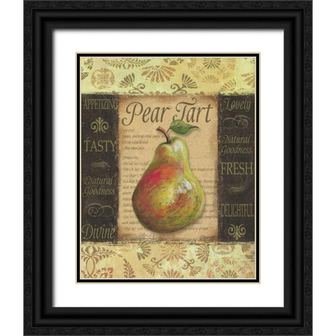 Pear Tart Black Ornate Wood Framed Art Print with Double Matting by Williams, Todd