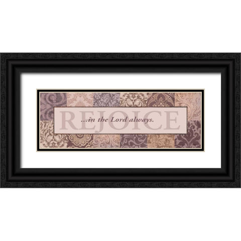 Rejoice Black Ornate Wood Framed Art Print with Double Matting by Williams, Todd