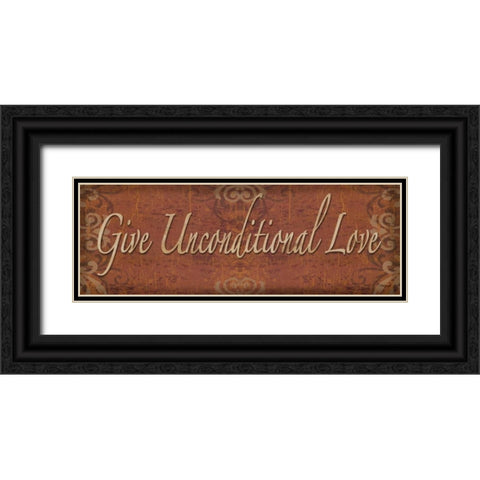 Unconditional Love Black Ornate Wood Framed Art Print with Double Matting by Williams, Todd