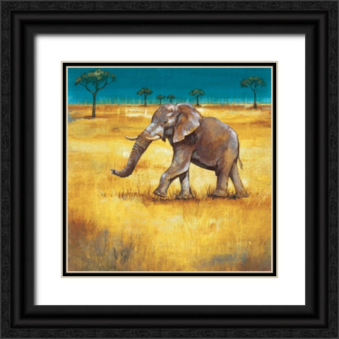 On the Plains III Black Ornate Wood Framed Art Print with Double Matting by Werbelow, Selina